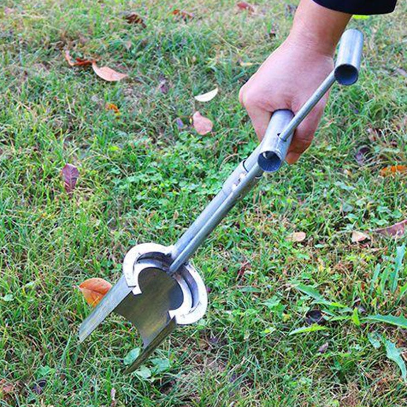 Garten-Pflanzenstecher mit T-Griff – Edelstahl