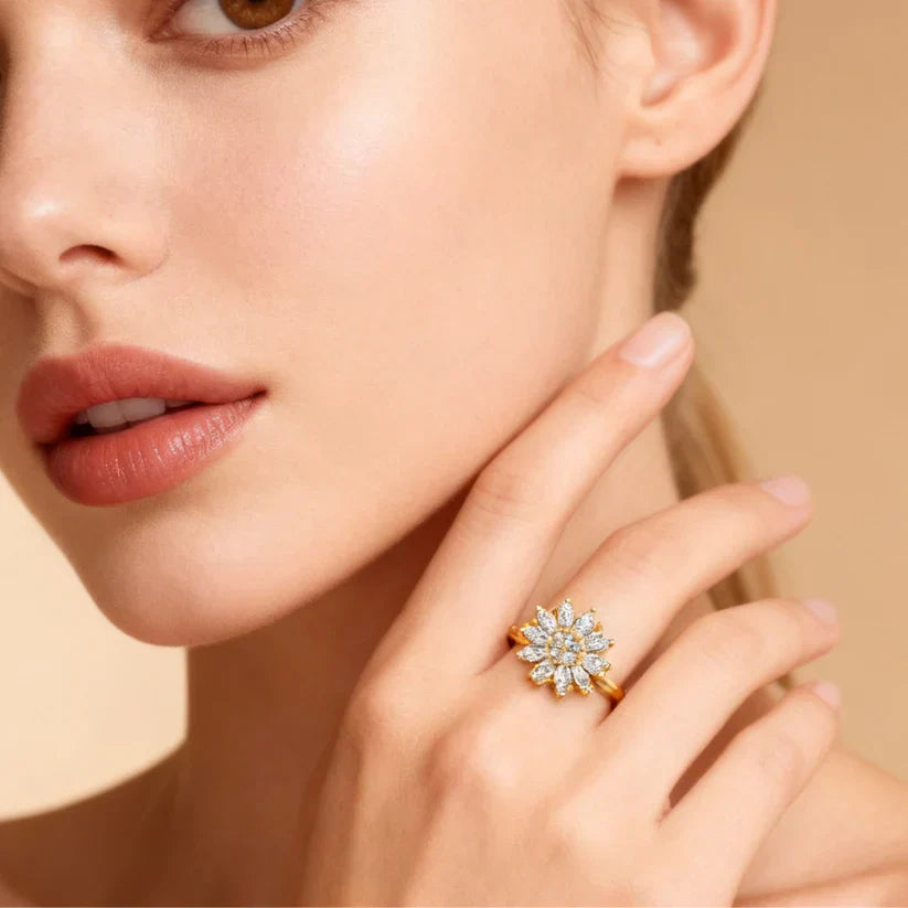 Adjustable Fidget Ring – Rotating Band, Polished Stainless Steel