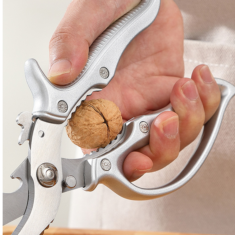 Multifunctional stainless steel kitchen scissors