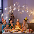 LED balloon lights 10-piece set - atmospheric decorations for gardens & parties, with no outlet needed