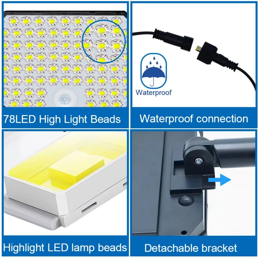 Solar wand lamp with motion sensor – 106/144/280 LEDs