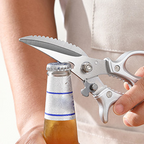 Multifunctional stainless steel kitchen scissors