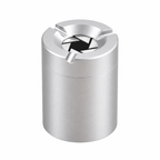 Stainless steel ashtray with twist lock - Odor-proof