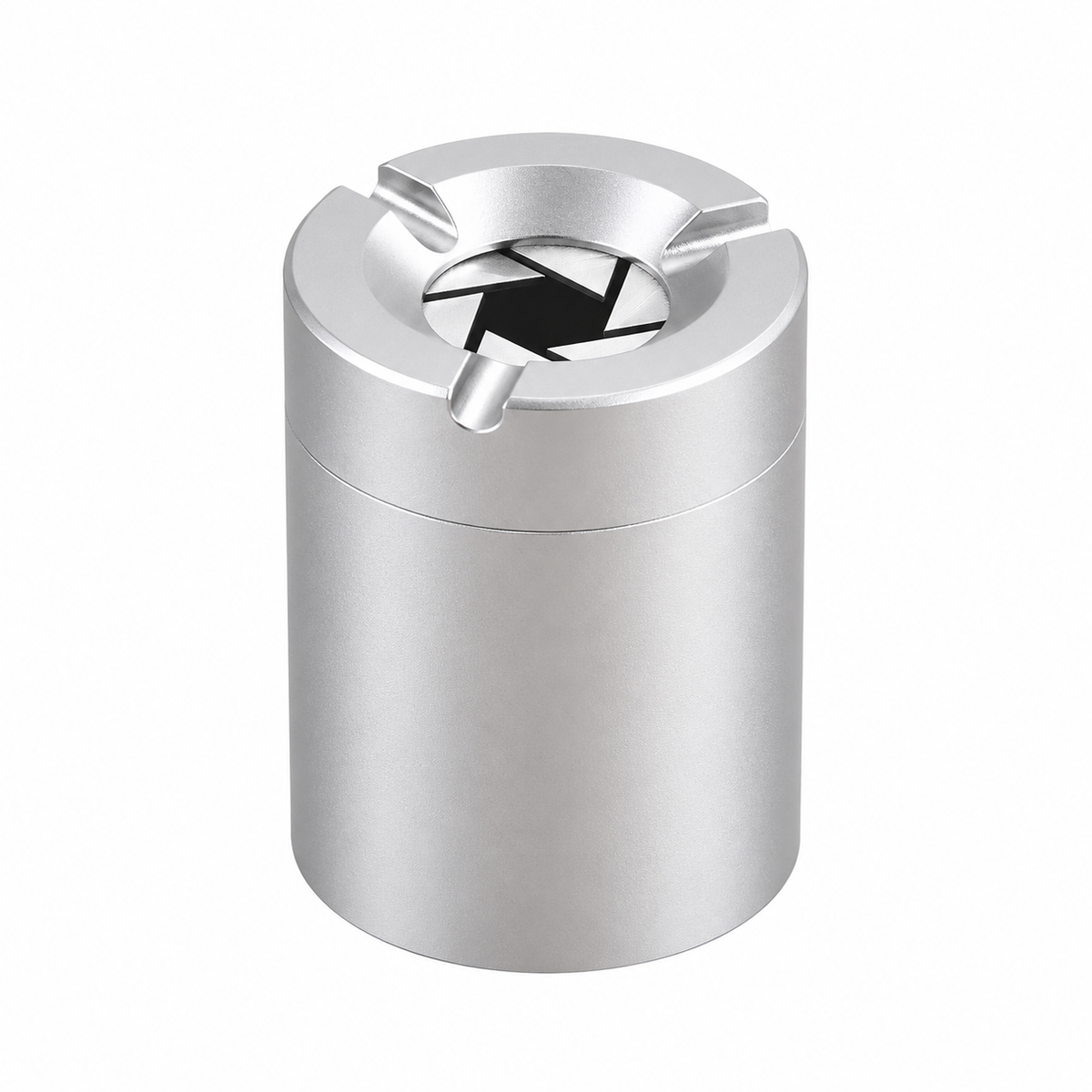 Stainless steel ashtray with twist lock - Odor-proof
