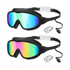 Schwimmbrille Anti-Beschlag mit Ohrstöpseln - 2er-Set