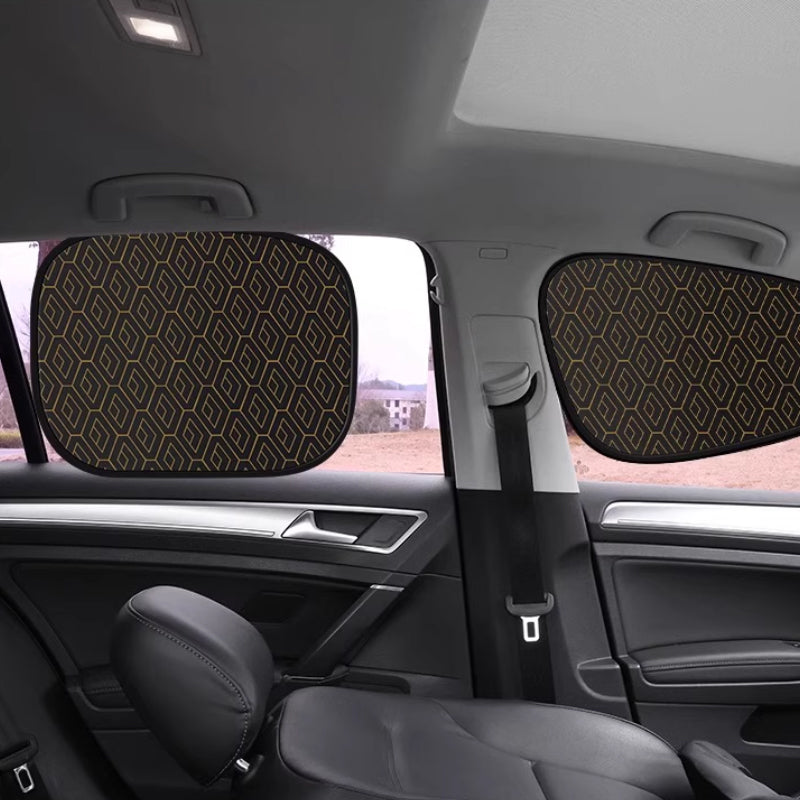 Car sunshade with UV protection – 4-piece set