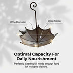 Metal Bird Bath Umbrella Design – Hanging for Garden