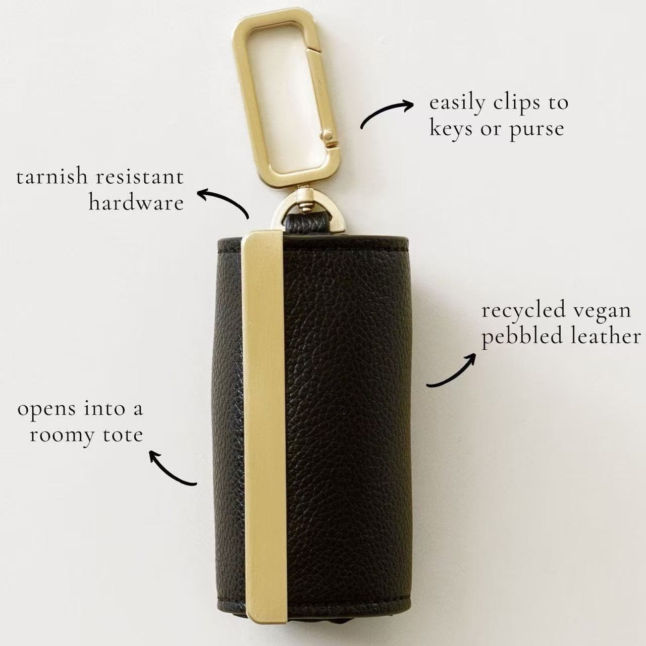 Mini keychain pouch for daily use