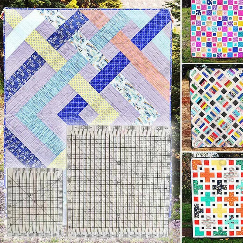 Quilt Cutting Ruler with Non-Slip Handle cm