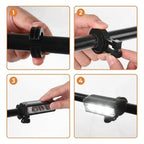 Fahrrad-Frontlicht LED 1000 Lumen, aufladbar mit 2000-mAh-Akku