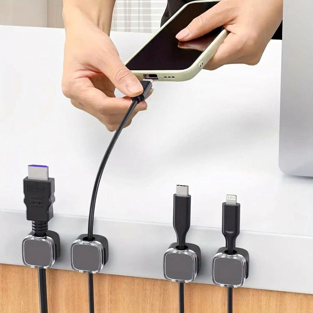 Magnetische KabelclipsOrdnung für Schreibtisch und Zuhause