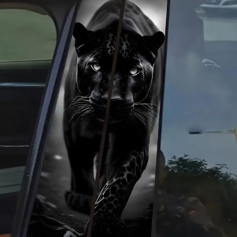 Car B-pillar protective film with scratch protection