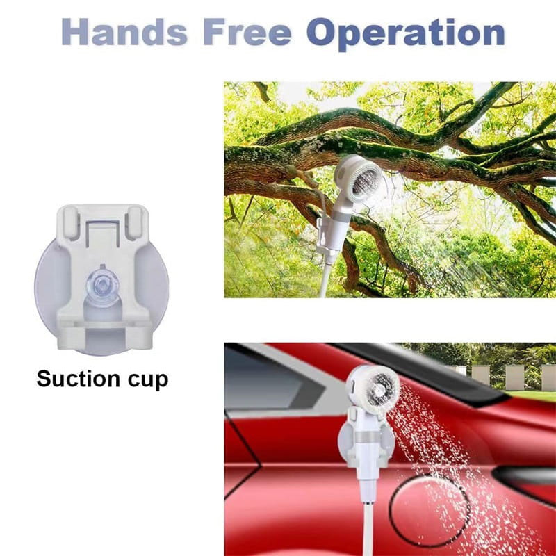 Portable outdoor shower with battery – 2 spray modes, 5000 mAh