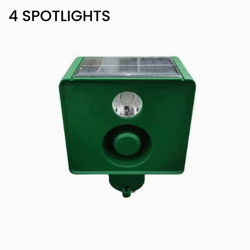 Solar-Tierabwehr mit Blitzlicht und Alarm