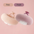 Shower sponge with massage particles and handle
