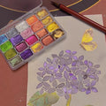 Perlglanz-Pigment-Set mit 10 Farben & Mischpalette