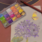 Perlglanz-Pigment-Set mit 10 Farben & Mischpalette