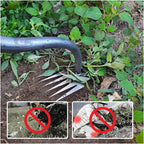 Stainless steel weed remover with ergonomic handle