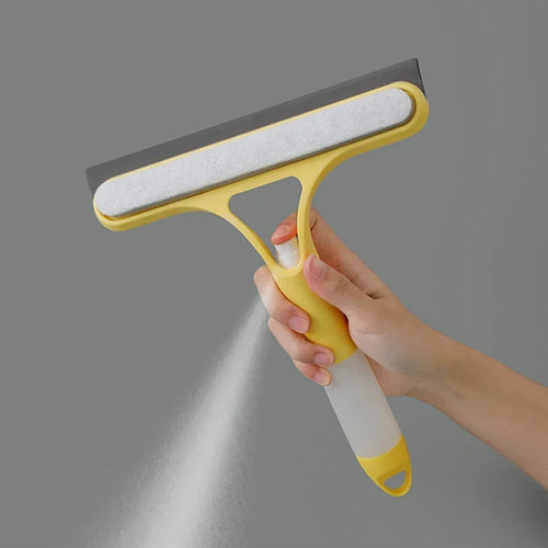 3-in-1 Window Squeegee with Spray Function – Streak-Free Glass in One Swipe