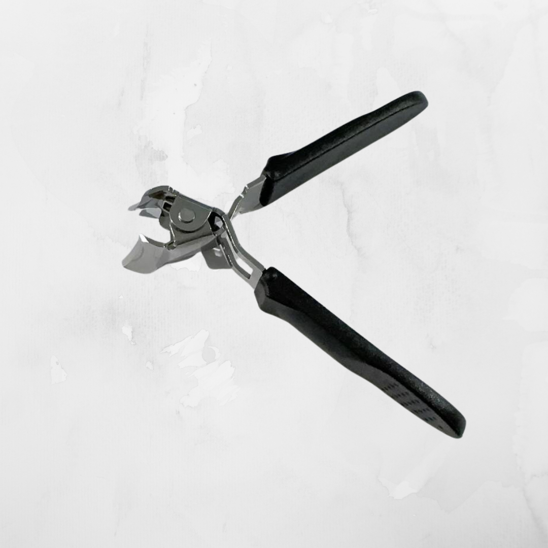 Nail clipper with angled blade for ingrown nails