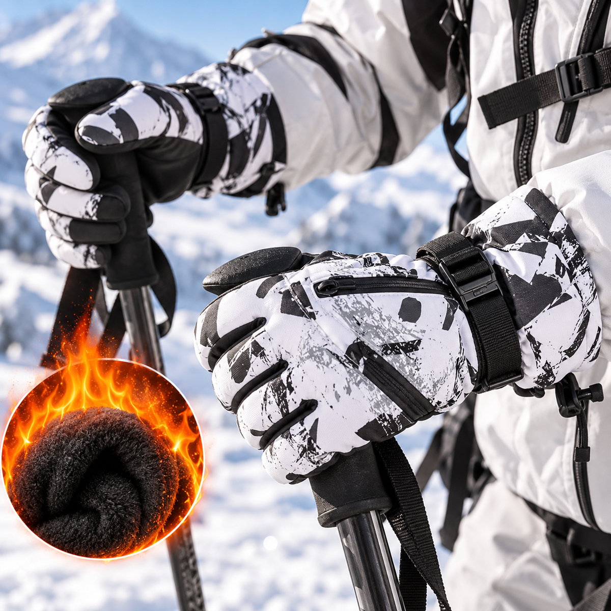 Skihandschuhe Touchscreen wasserdicht isoliert