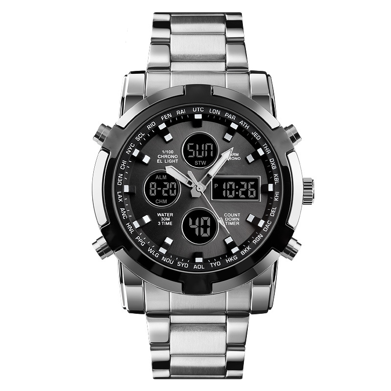 Digital-Armbanduhr mit Multifunktionsdisplay