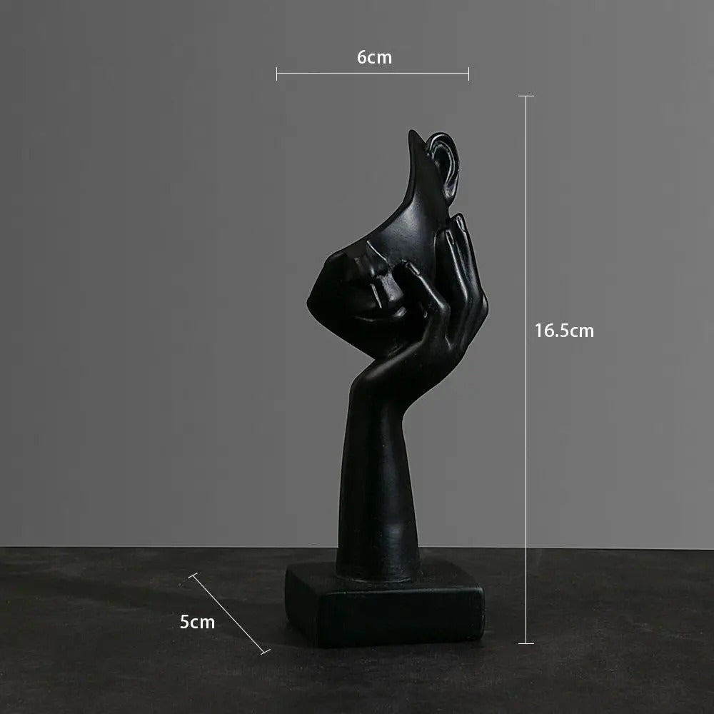 Abstract Face Sculpture Resin