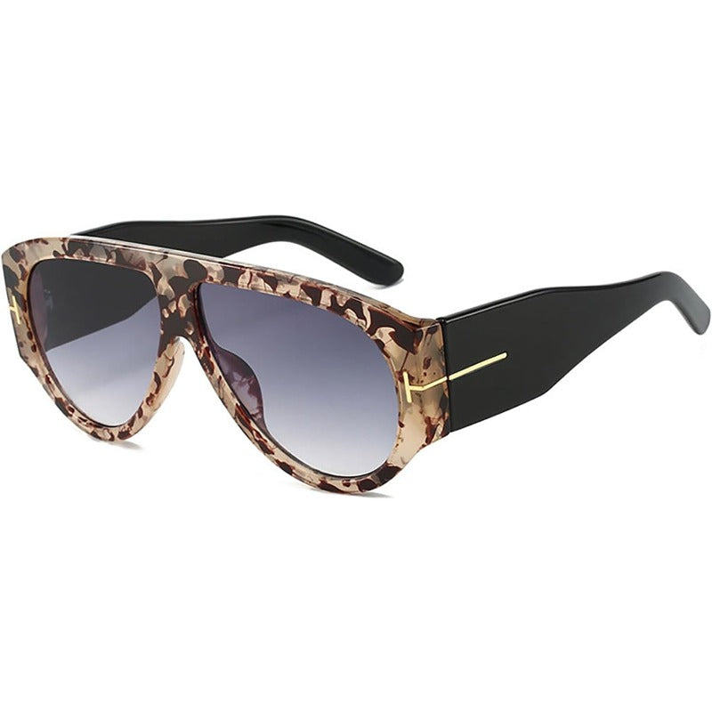 Aviator Oversized Sunglasses with UV400 Protection