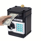 Electronic savings box with code