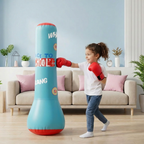 Inflatable punching bag for children with water base