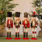 Holz-Nussknacker Soldatenfigur – Weihnachtsdekoration