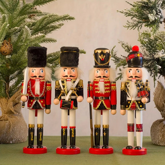 Holz-Nussknacker Soldatenfigur – Weihnachtsdekoration