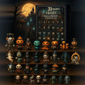 Halloween Adventskalender mit 31 Figuren