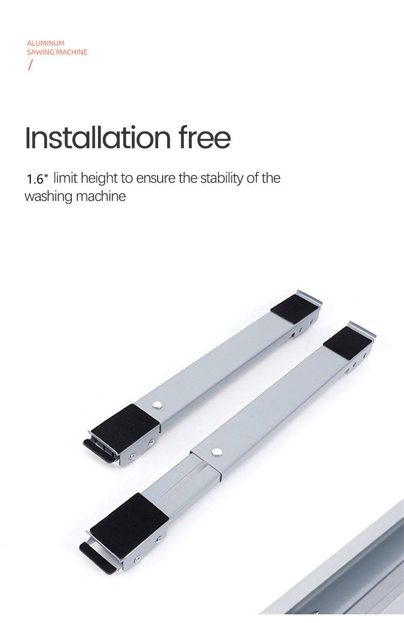 Adjustable roller base for heavy household appliances
