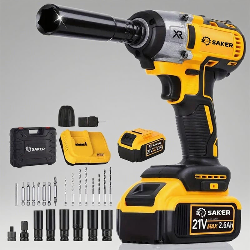 21V Cordless Impact Wrench with Brushless Motor