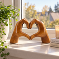 Holzfigur Liebende Hände – Handgefertigte Dekoskulptur