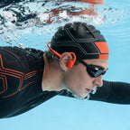 Waterproof bone conduction headphones with 32 GB MP3 player, IPX8