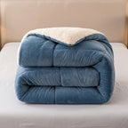 Steppbettdecke Winter 3-lagig – mit Lammfleece, extra warm