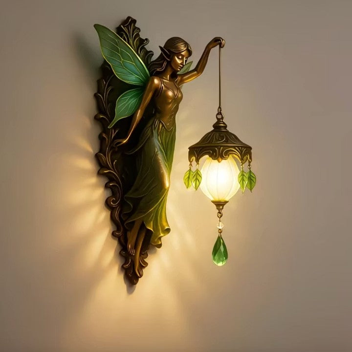 Handcrafted Mermaid Wall Light with LED Lighting