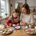 Filz-Bastelset Weihnachten zum Aufhängen, vorgeschnittene Teile, 6 Motive