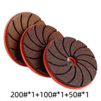 Polishing disc with cooling structure for angle grinders