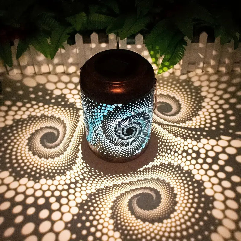 Decorative Garden Lantern – Artificial Light Pattern for Outdoor Areas