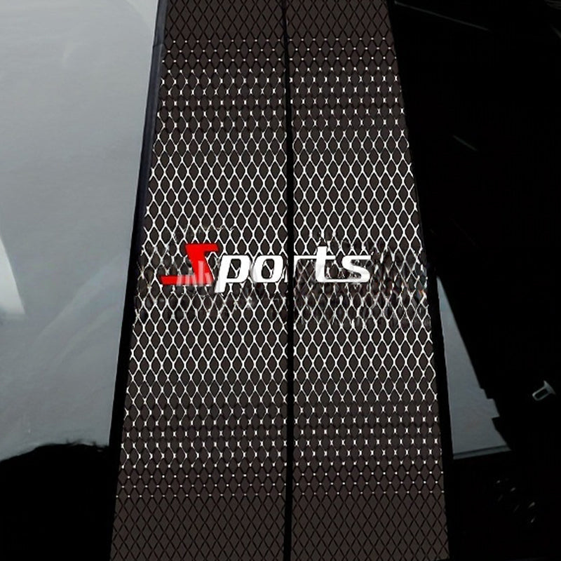 Car B-pillar protective film with scratch protection