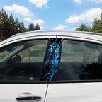 Car B-pillar protective film with scratch protection