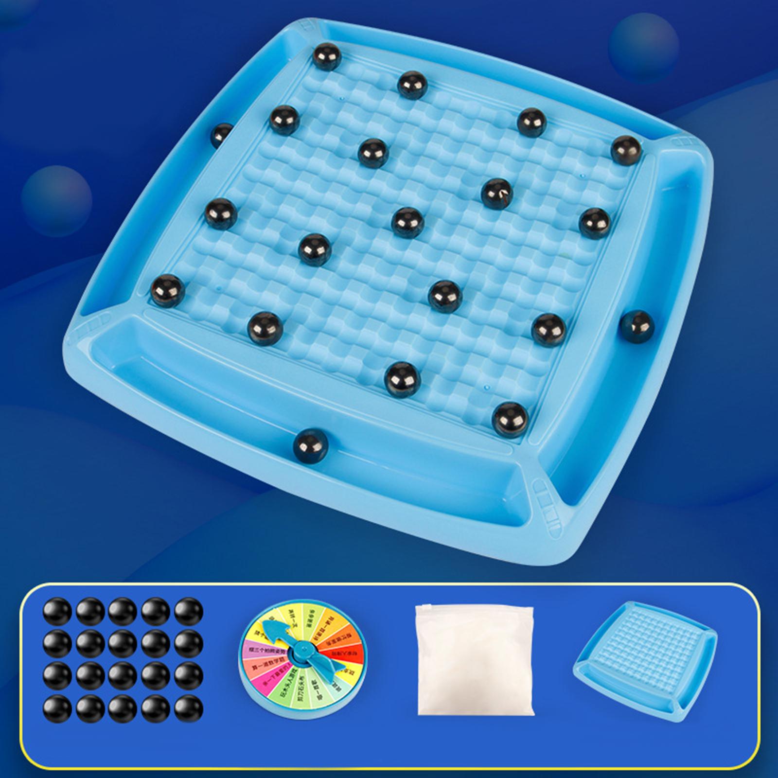 Magnetisches Strategiespiel mit 20 schwarzen Kugeln
