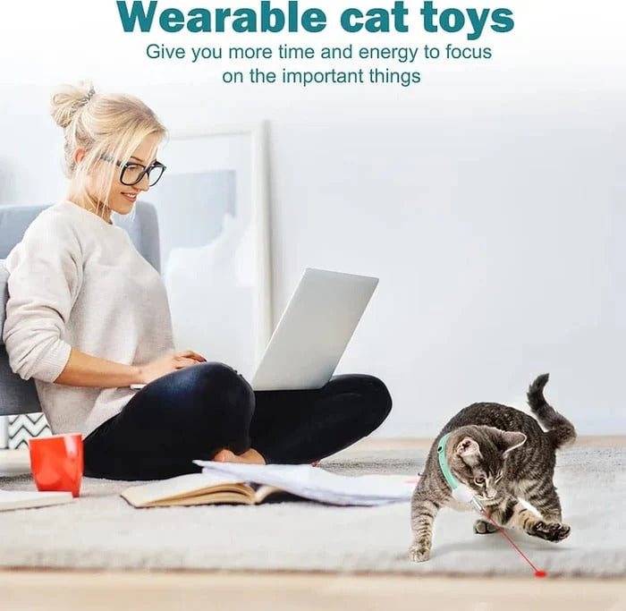 Katzenhalsband mit Laserpointer – Automatisches Spielzeug