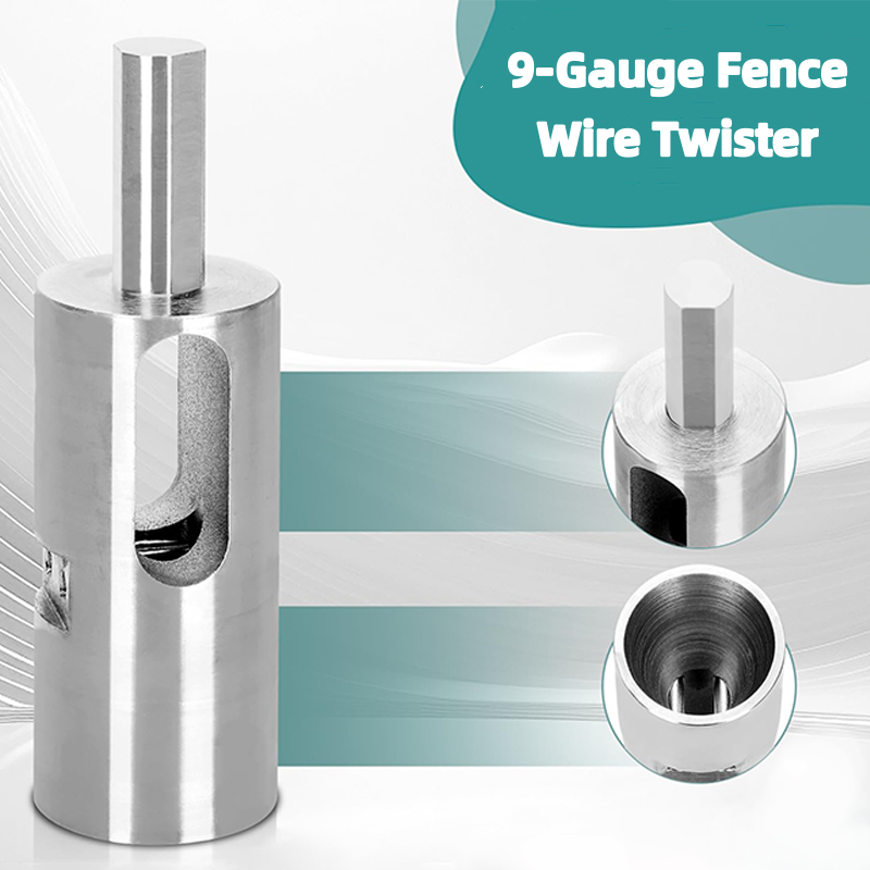 Wire tensioner for 9-gauge wire – drill attachment made of hardened steel