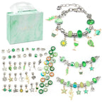 Bracelet Craft Kit with Colorful Beads and Charms