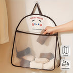 Mesh storage bag with cute animal motifs – foldable