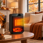 Elektroheizung mit Flammeneffekt und Ventilator
